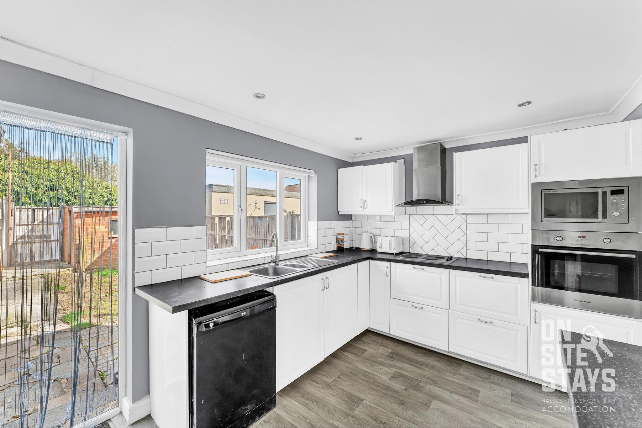 On Site Stays - 3 bedrooms with a 2 car driveway.4