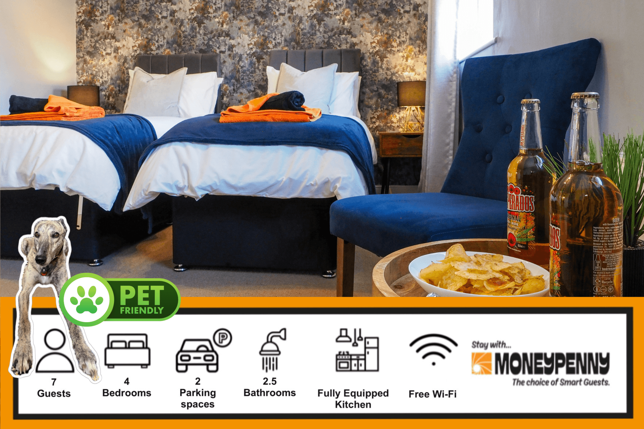 Spacious 4 Bed Home - Sleeps 7