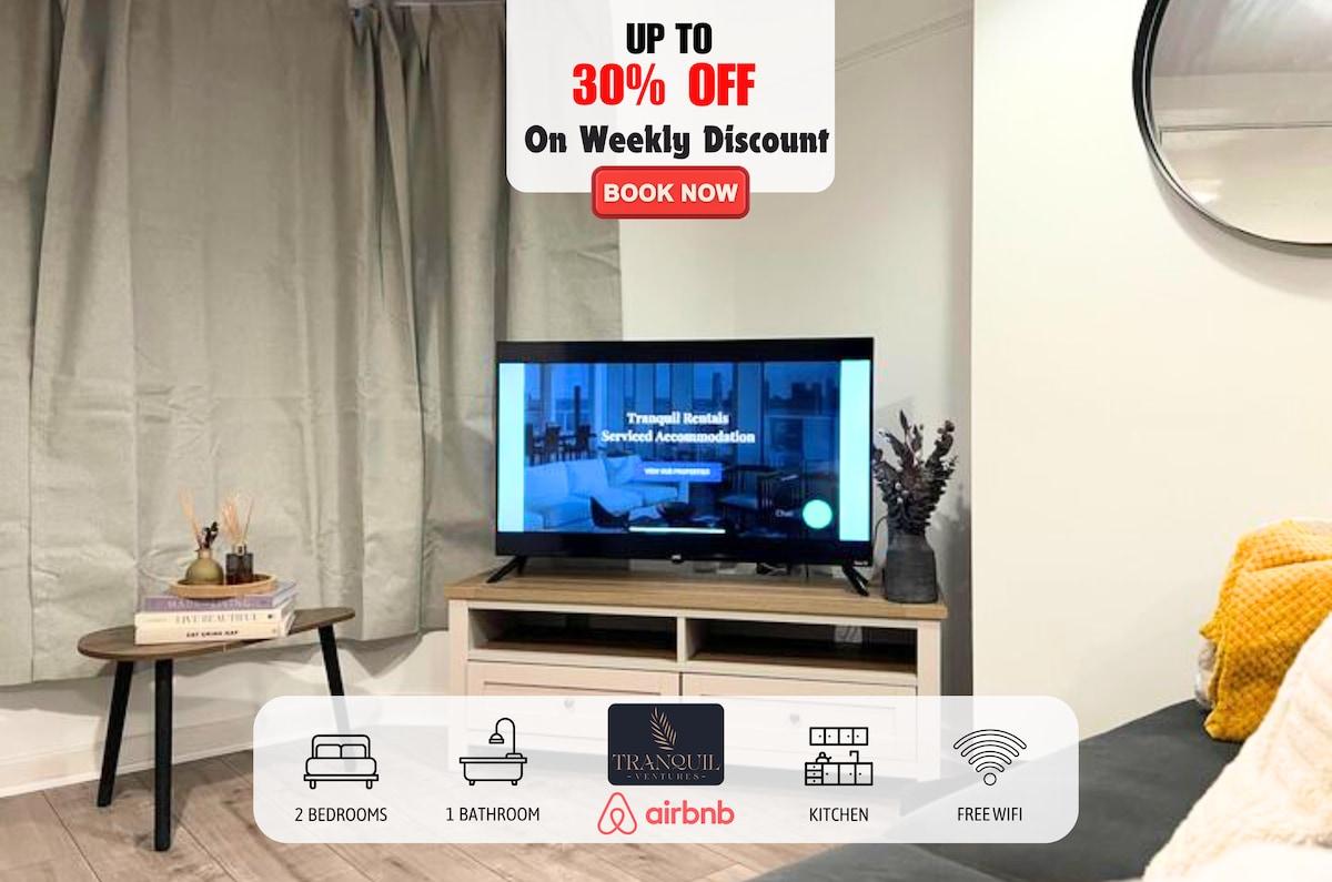 upto 30%OFF|Stay7Nights|Parking|2BDR|Professional