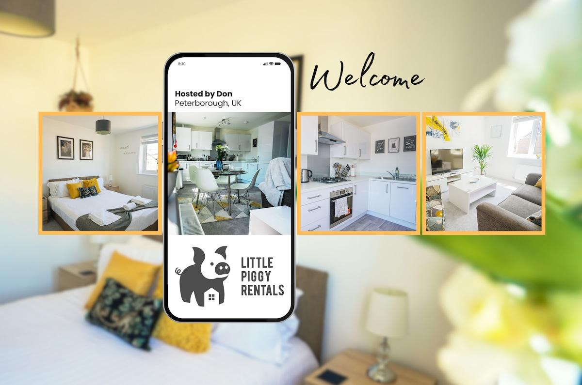 Central 2BR Flat | 2 x Parking, Quiet, Modern Stay