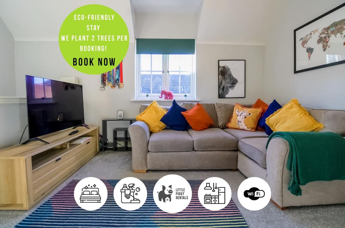 Spacious 2br Family Apartment w/ Wi-Fi (Sleeps 5)1