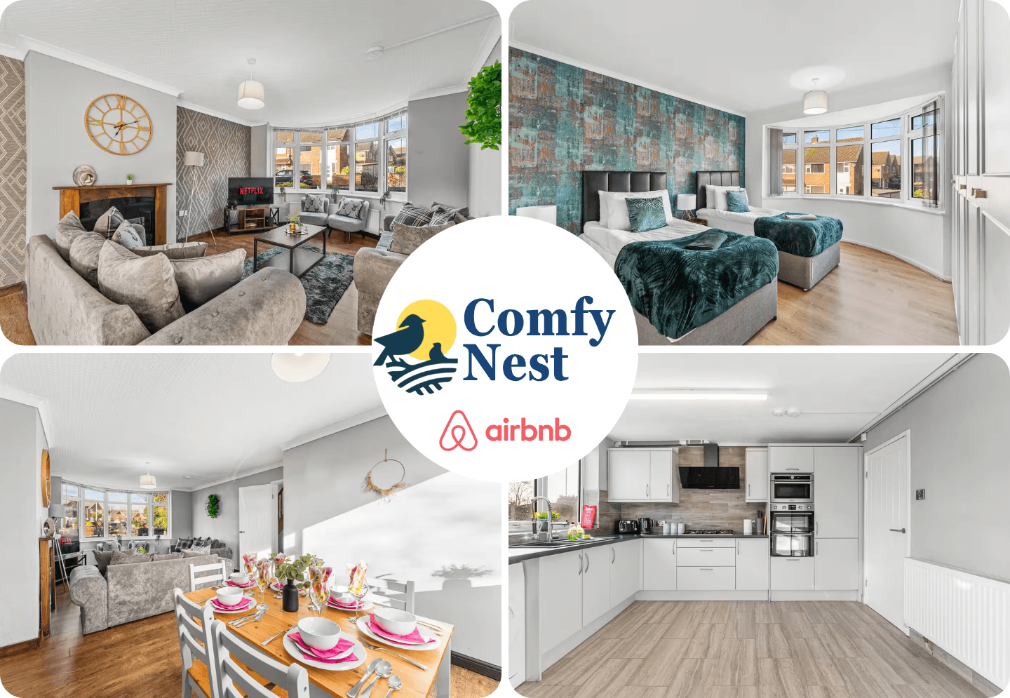 5BD Comfy Nest Long Stays Accommodation Brampton1