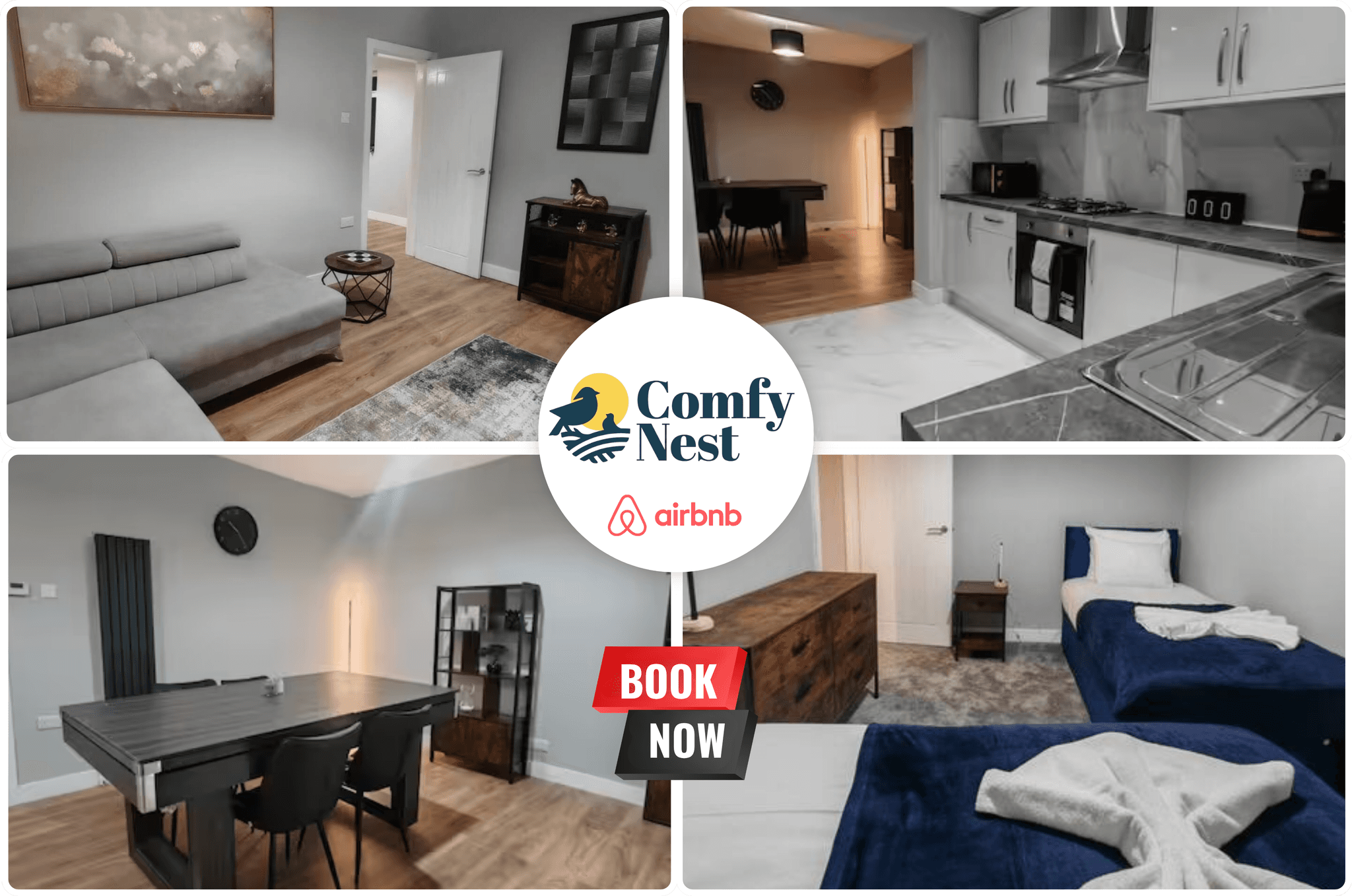4BR By Comfy Nest Flexible Renting Wolverhampton1